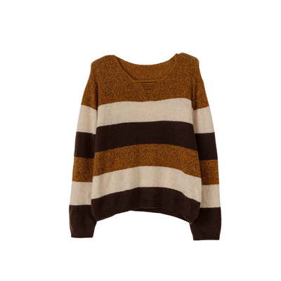 ENJOYME商场同款拼色针织毛衣