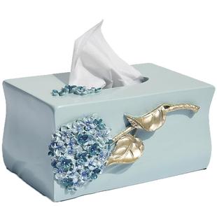 创意欧式客厅桌面纸巾盒家用餐巾纸盒抽纸盒遥控器收纳盒