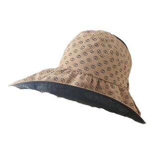 夏季休闲轻便黑胶登山百搭大牌印花空顶防晒遮阳帽024