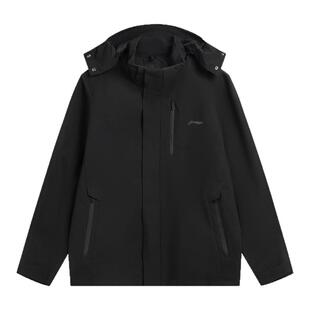 Lining/李宁CF溯｜珑壳男子加绒保暖三合一运动风衣套装AWBV113