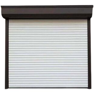 定做上海卷闸门消声铝合金卷帘门电动卷帘门欧式家用车库门抗风门