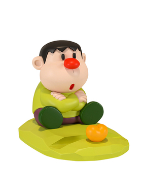 胖虎手机支架办公室装饰工位摆件