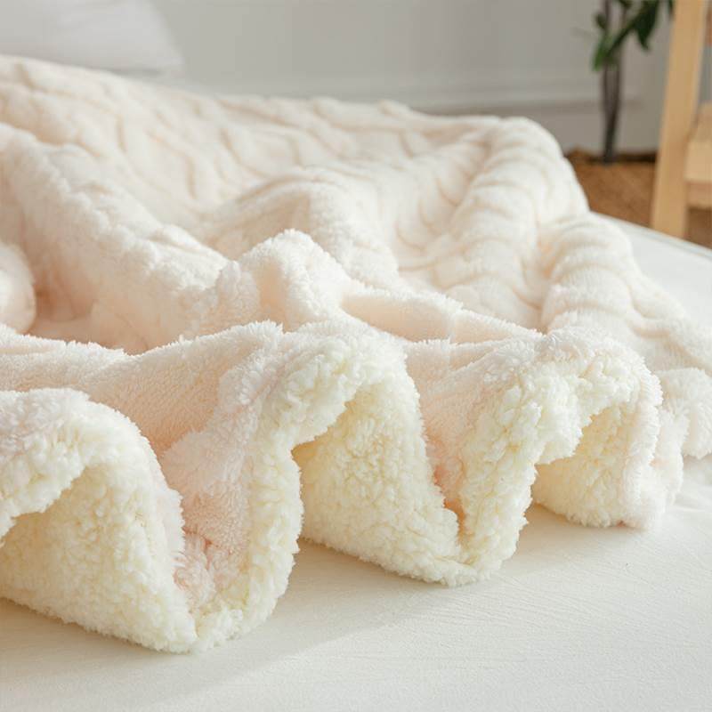 塔夫绒毛毯被双层加厚冬季小毯子办公室午睡毯单人盖毯沙发空调毯