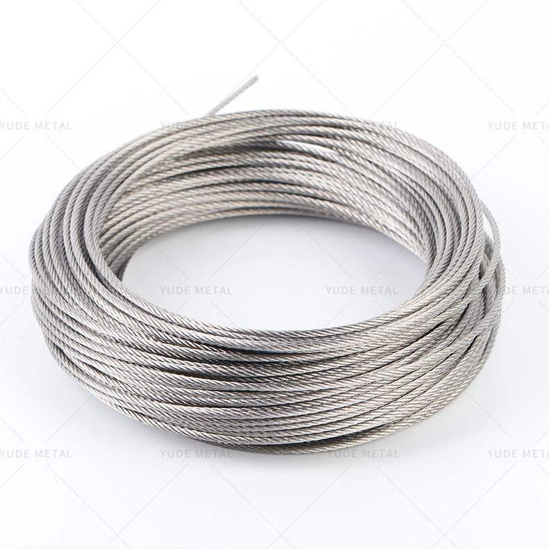 EN12385 DIN3055 6*7+FC/PP高强度钢丝捻制操纵用钢丝绳航空绳