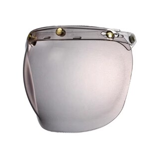 台湾头盔泡泡镜片海鸟bell复古四分之三盔通用三扣翻转挡风镜片