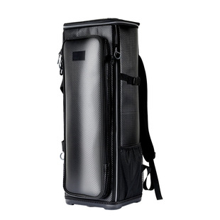 高品质PU硬壳欧式防水双肩背钓鱼椅收纳包多功能大容量鱼竿渔具包