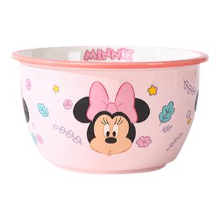 迪士尼6英寸碗可爱陶瓷面碗家用高颜值大号卡通小孩儿童吃饭碗