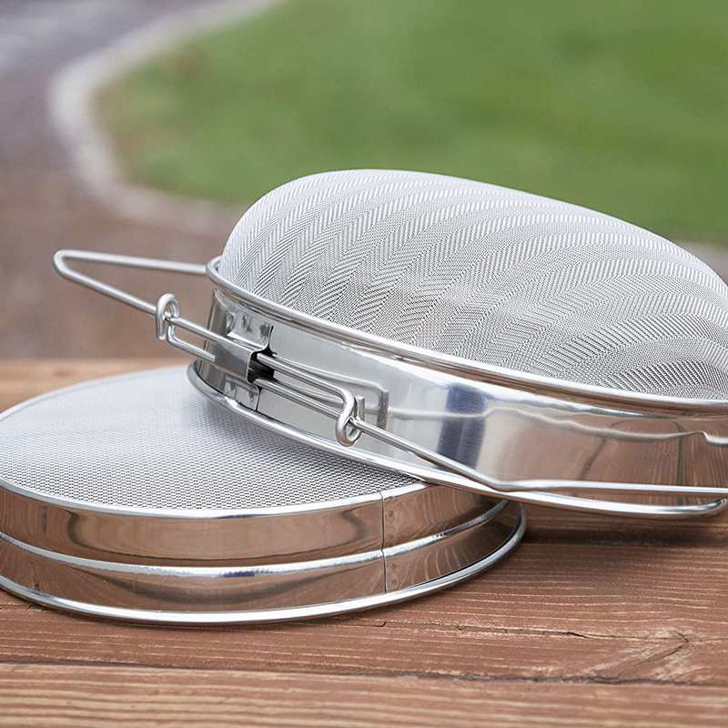 出口型不锈钢双层过滤网 蜂蜜过滤器 可伸缩网筛养蜂用具