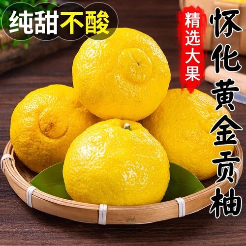 【产地助农】象山青湘西岩陇黄金贡柚当季新鲜水果正宗怀化纯甜多
