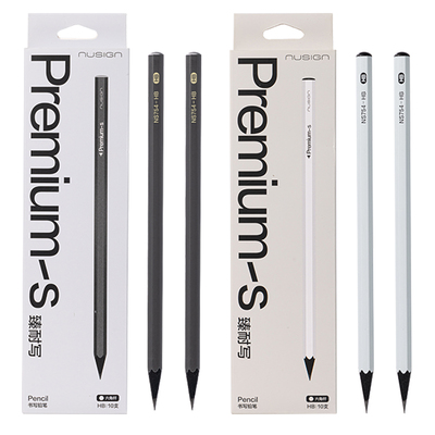 得力纽赛真耐写黑木铅笔小学生一二年级专用六角杆hb安全无毒幼儿园儿童练字不易断长续航铅笔