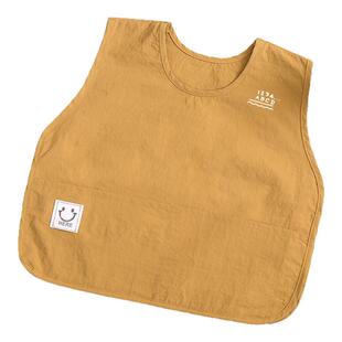 儿童马甲式罩衣无袖防泼水透气幼儿园宝宝吃饭围裙画画衣定制logo