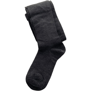 爱上女足角羊毛蚕丝无压力打底裤袜不勒脚加绒连裤袜加长灰色秋冬