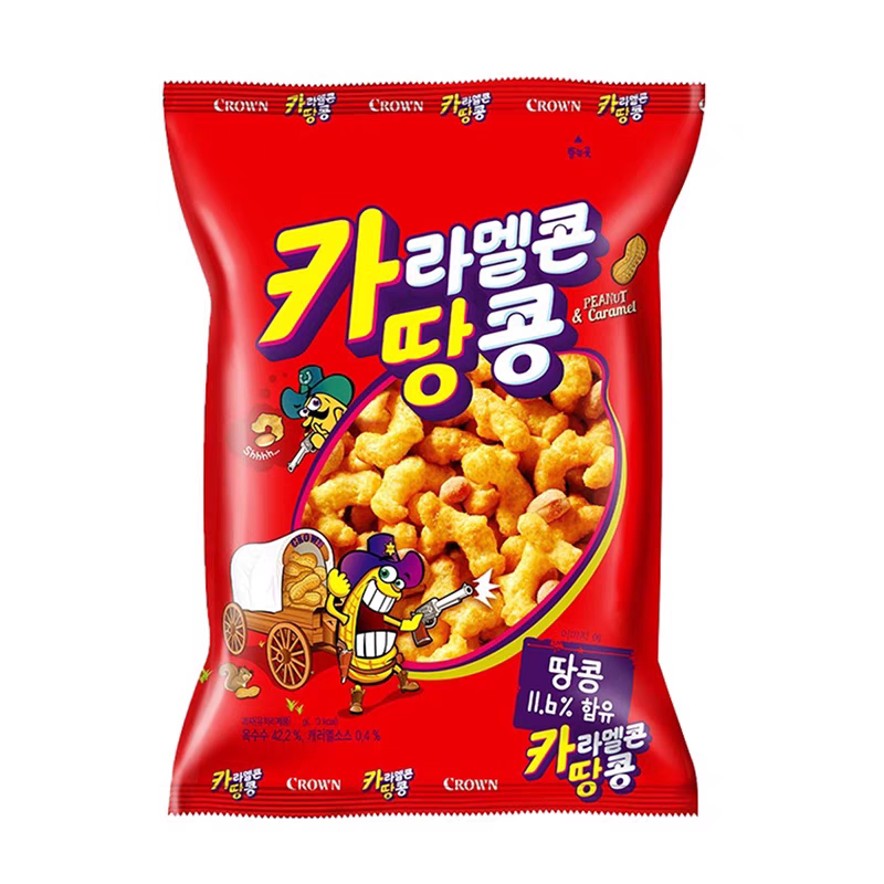 crown克丽安花生玉米72g粒休闲小