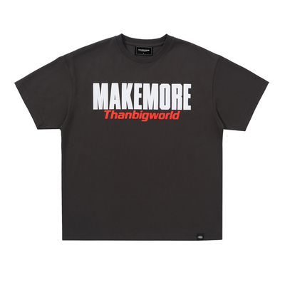 Makemore发泡印花流光棉短袖T恤