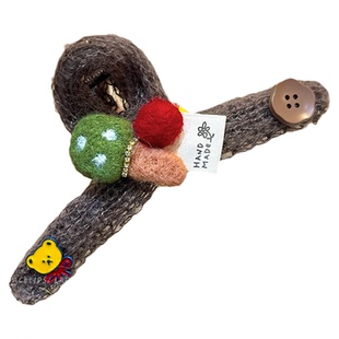 卡通针织毛线头发抓夹女高级感可爱鲨鱼夹2025新款巨好看发夹发饰