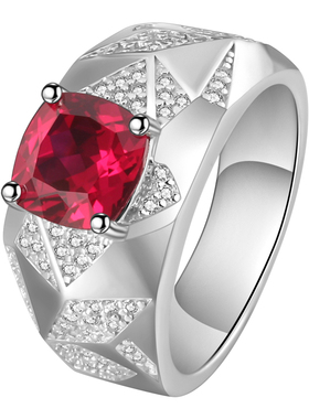 石尚饰家精工925银戒指男刻字