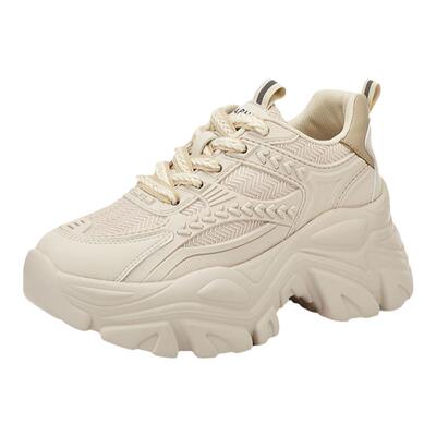 达芙妮厚底老爹鞋女款2026新款春秋小个子增高百搭轻便休闲运动鞋