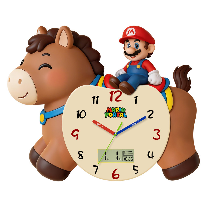 网红中古风石英钟免打孔挂钟静音