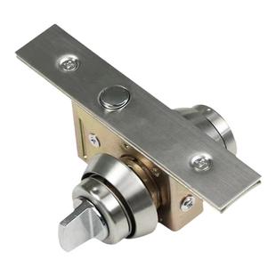 有框玻璃门地锁铝合金地弹簧门木门双锁头隐形门锁不锈钢门地插锁