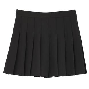 Basic House/百家好灰色西装短裙女春季百搭高腰显瘦A字JK百褶裙