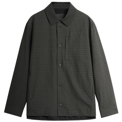 EHE男装经典艺术提花肌理简约cleanfit翻领夹克男秋季新款