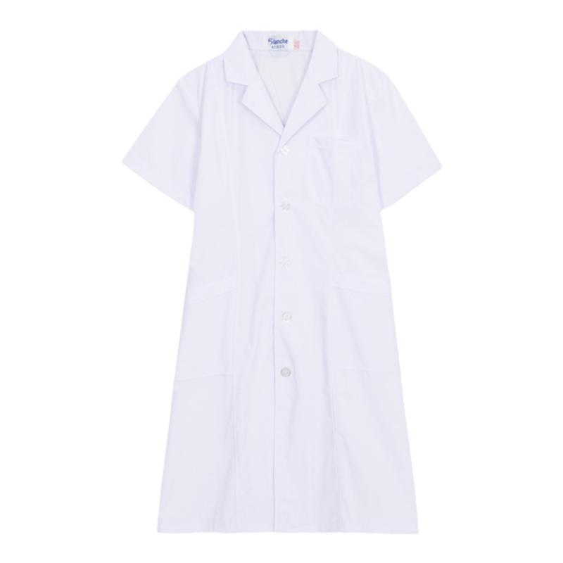 南丁格尔白大褂短袖女医生服医院夏季薄款男口腔实验美容院工作服