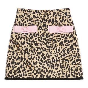 [季末优惠]华伦天奴VALENTINO女士 CREPE COUTURE ANIMALIER 半裙