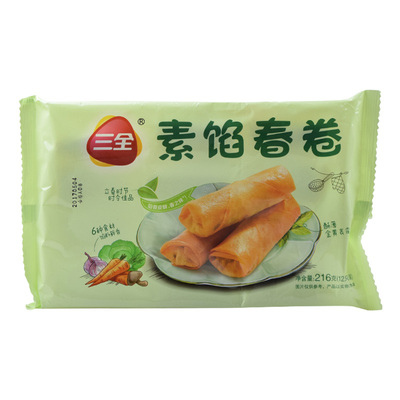 三全春卷爽口素馅港式180g广式