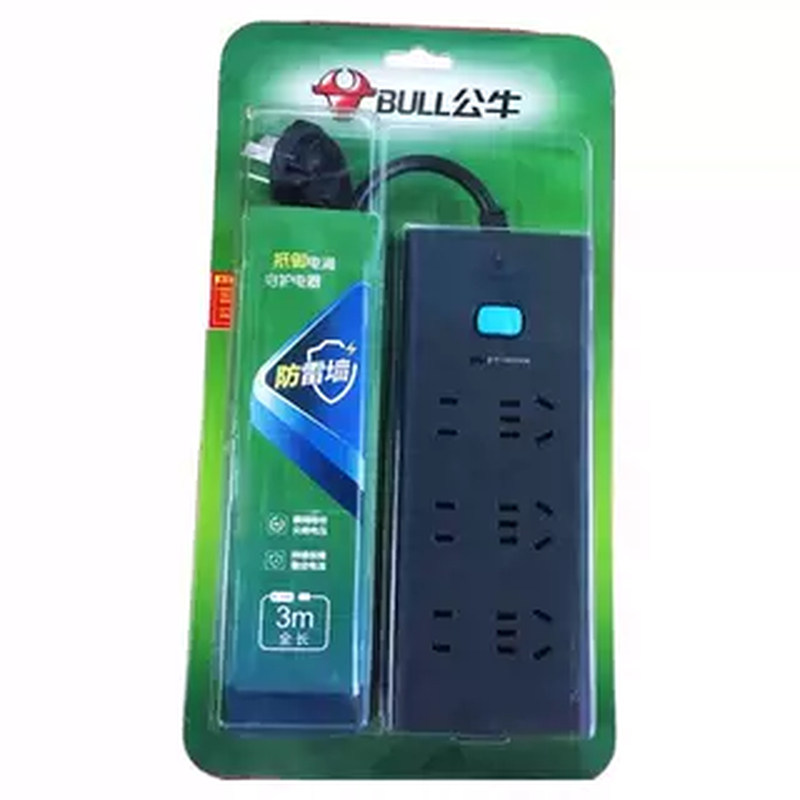公牛防雷插座H5330抗电涌总控3m