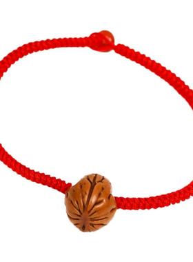 野生金刚结随身平安山桃核手链