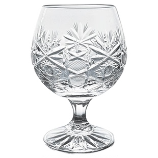 BOHEMIA捷克进口手工刻花白兰地杯 家用高档水晶玻璃杯洋酒杯送礼