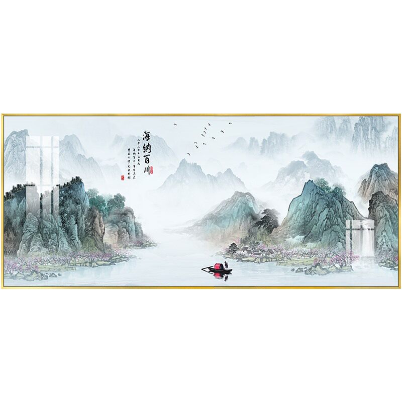 新中式客厅装饰画高档沙发墙壁画