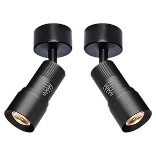 变焦明装射灯led店铺商用可调焦照画灯7W餐饮聚光小射灯12W吸顶式