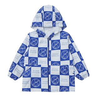 儿童罩衣秋冬长袖男童套羽绒服罩衫小孩防水护衣宝宝吃饭画画围衣