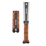 德力西木工锯手工锯手锯双面锯子家用小型手持刀锯DIY专用开榫卯