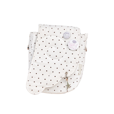 LOLA DESIGN天使翅膀波点小挎包 韩系可爱出游小单肩包轻便手机包