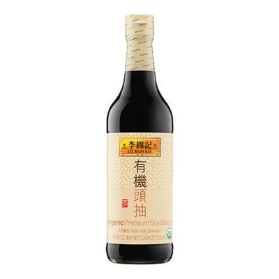 李锦记有机头抽认证港版生抽酱油0添加防腐剂生抽500ml