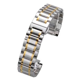 适配浪琴名匠手表带钢带男女原装L2军旗L4瑰丽八针月相精钢手表链