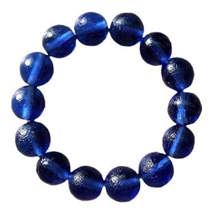 捡漏!清代官造宫廷御用古法老琉璃浅蓝色男士手串朝珠文玩包老