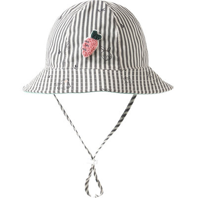 伊米伦纯棉可爱宝宝大檐渔夫帽