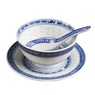 传统老式风甜品餐馆商用碗碟勺