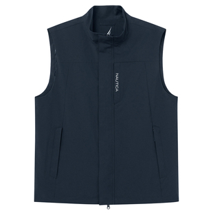 NAUTICA/诺帝卡男装春季防轻泼水挺括舒适立领背心马甲JO3303