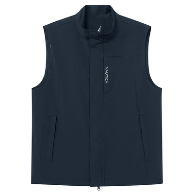 防轻泼水挺括立领马甲诺帝卡男