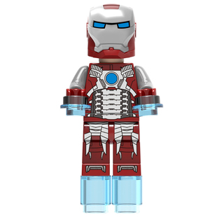 钢铁侠战衣马克Mark5托尼斯塔克装甲Armor玩具男女孩益智中国积木