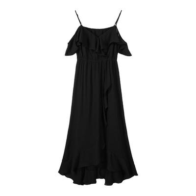 弥古不规则度假吊带连衣裙