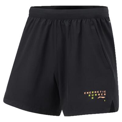 李宁正品专业跑步系列男子速干凉爽系带运动训练短裤AKSU053-1