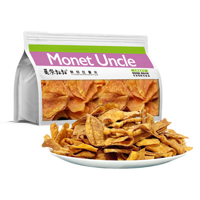 莫奈叔叔鲜切香脆红薯片原味油炸薄脆手工原切番薯片干追剧零食