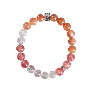 灵机麦玲玲金太阳情深意浓手链女 爱恋璀璨甜蜜意浓 草莓晶手串