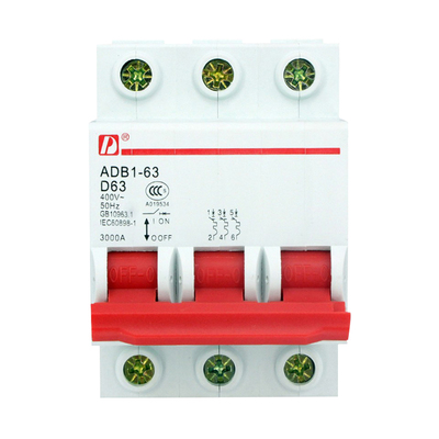 D牌chdele 空气开关DZ47-3P D16A小型断路器ADB1动力D型短路过载