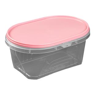 水果捞盒子一次性锁扣加厚透明塑料椭圆鸡爪1100ml甜品外卖打包盒